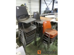 24 Plastic chairs