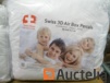5 Pillows SWISS 3D air box washable percale 50x 60