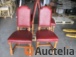 6x oak leather-covered antique chairs