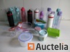 lot of 20 pcs drink bottles and storage boxes k627