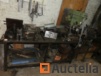 Metal workbench with drill