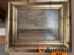 Oil painting, in wooden frame