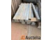 Post in square tube of 100 x 100 ep 4 mm with plate, galvanized