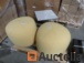 Poufs and coffee table