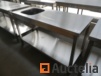 Table stainless steel with sink left