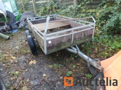 Unbraked double axle trailer