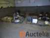 Various Lights on 3 pallets, electrical hose ties