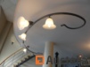Wall mounted ceiling lamp in wrought iron