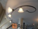 Wall mounted ceiling lamp in wrought iron