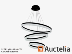 Suspension LED design - 3 colors - télécommande - Dimmable - N° d'article (P7061/40+60+80)